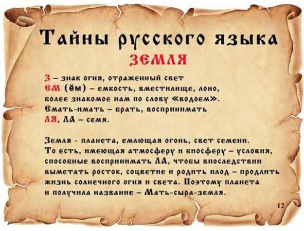 этимология русских слов